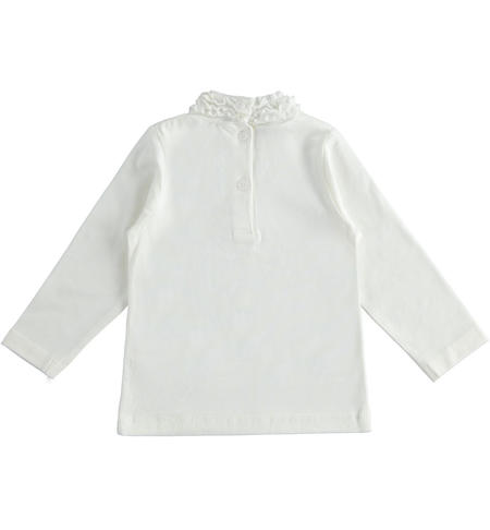 Turtleneck sweater with ruffles for girls from 9 months to 8 years iDO PANNA-0112