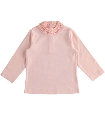Dolcevita bambina con ruches - da 9 mesi a 8 anni iDO ROSA-2513