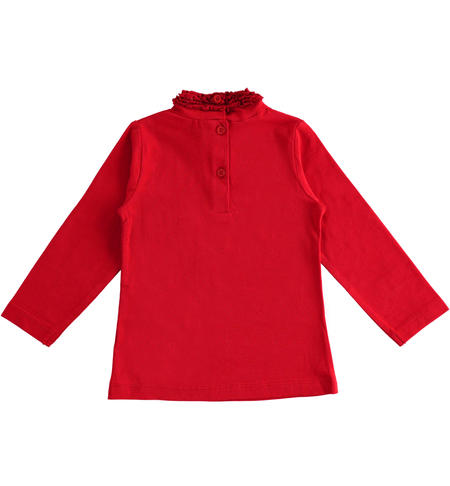 Dolcevita bambina con ruches - da 9 mesi a 8 anni iDO ROSSO-2253