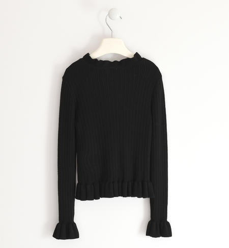 Girl tricot turtleneck  from 8 to 16 years by iDO NERO-0658