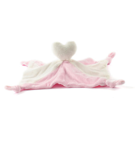 Newborn baby doudou with heart from 0 to 18 months iDO ROSA-2512