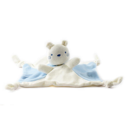 Doudou neonato con orsetto AZZURRO