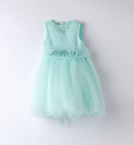 Girls' elegant tulle dress ACQUA-4155