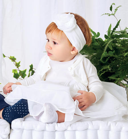 Elegante abito neonata PANNA