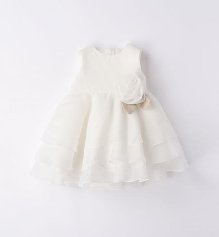 Elegante abito neonata da 1 a 24 mesi iDO PANNA-0112