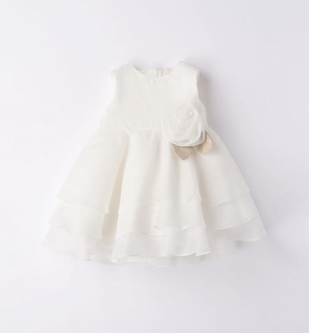 Elegante abito neonata da 1 a 24 mesi iDO PANNA-0112