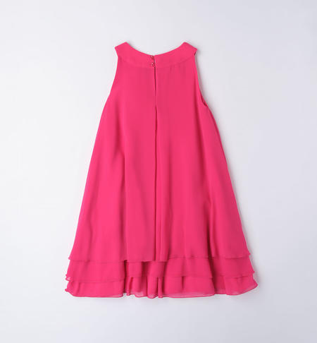 Elegant iDO girl's dress with flower from 8 to 16 years FUXIA-2437