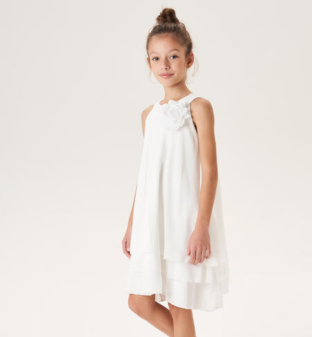 Elegant iDO girl's dress with flower from 8 to 16 years PANNA-0112