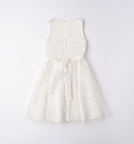 Elegant iDO dress in tulle for girls from 8 to 16 years PANNA-ORO-6VE1