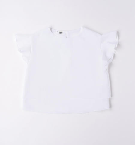 Elegante camicia ragazza BIANCO