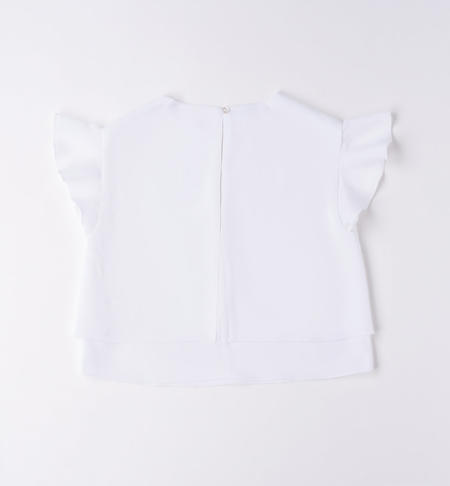 Elegante camicia ragazza da 8 a 16 anni iDO BIANCO-0113