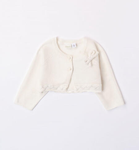 iDO elegant cardigan for girls from 1 to 24 months PANNA-0112