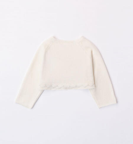 iDO elegant cardigan for girls from 1 to 24 months PANNA-0112