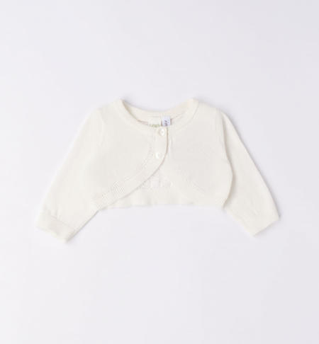 Elegant iDO baby girl cardigan from 1 to 24 months PANNA-0112