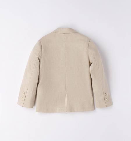 Elegante giacca bambino lino da 9 mesi a 8 anni iDO BEIGE-0451