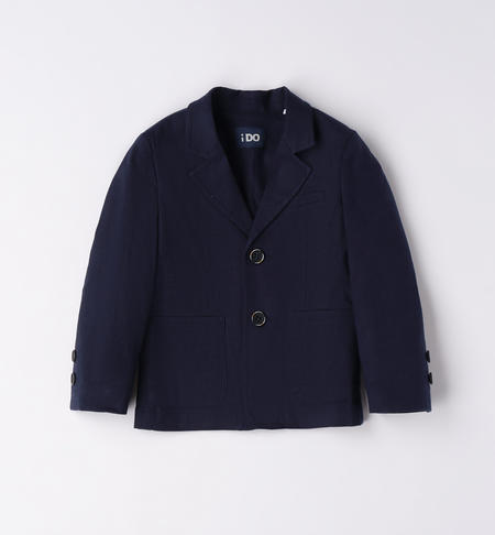 iDO elegant linen jacket for boys from 9 months to 8 years NAVY-3854