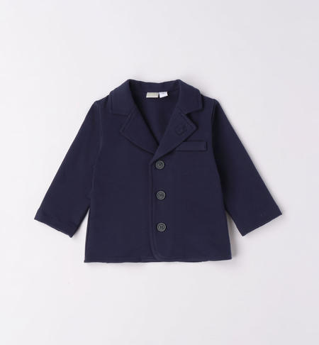 Elegant iDO fleece jacket for baby boy from 1 to 24 months NAVY-3854