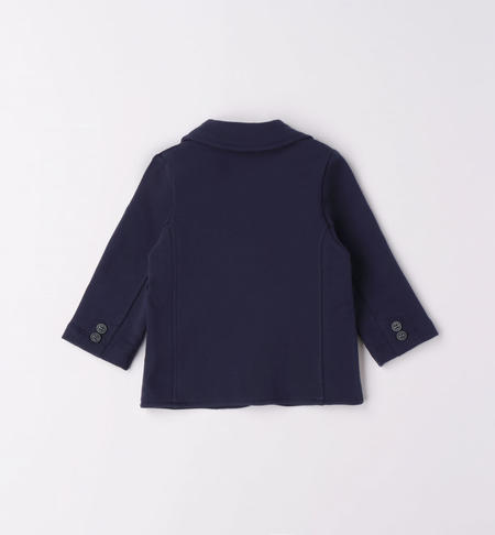 Elegant iDO fleece jacket for baby boy from 1 to 24 months NAVY-3854