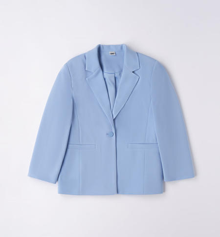 Elegant iDO jacket for girls from 8 to 16 years AZZURRO-3624
