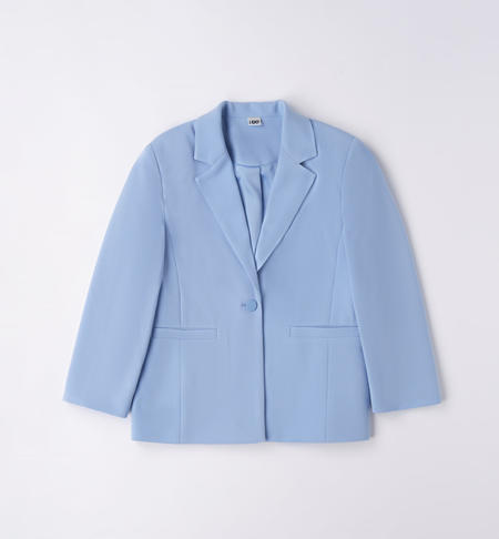 Elegante giacca ragazza da 8 a 16 anni iDO AZZURRO-3624