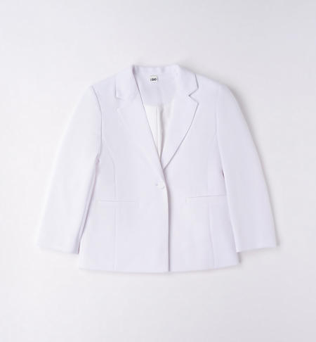 Elegante giacca ragazza BIANCO
