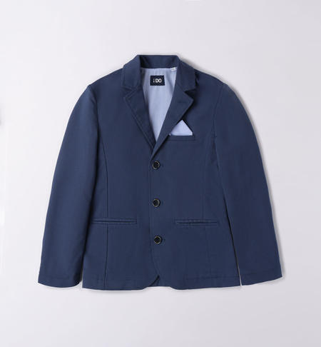 Elegante giacca ragazzo con taschino BLU