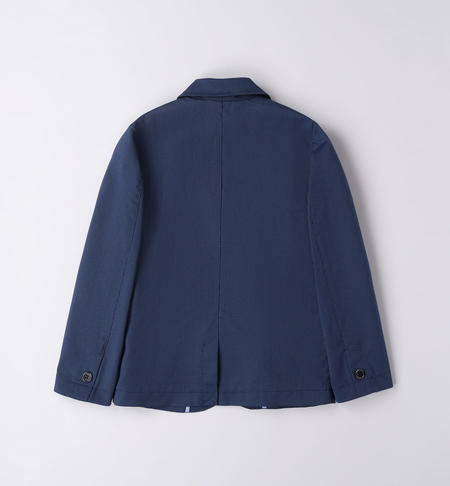 Elegant iDO jacket with pocket for boys from 8 to 16 years NAVY-3854