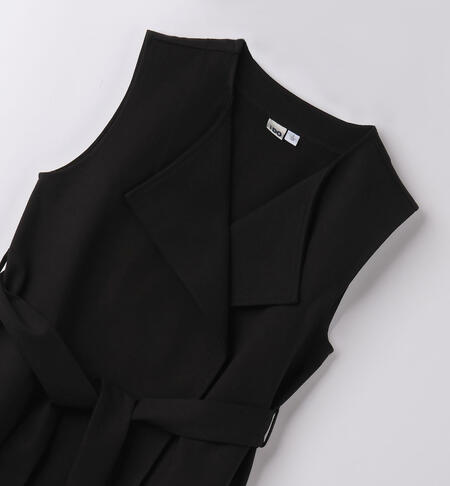 Elegante gilet per ragazza da 8 a 16 anni iDO NERO-0658