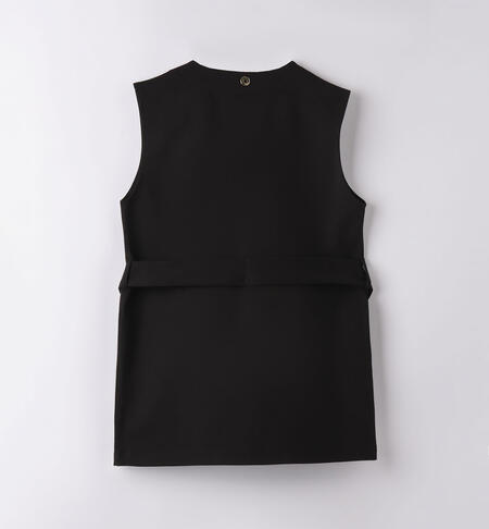 iDO elegant tank top for girls from 8 to 16 years NERO-0658