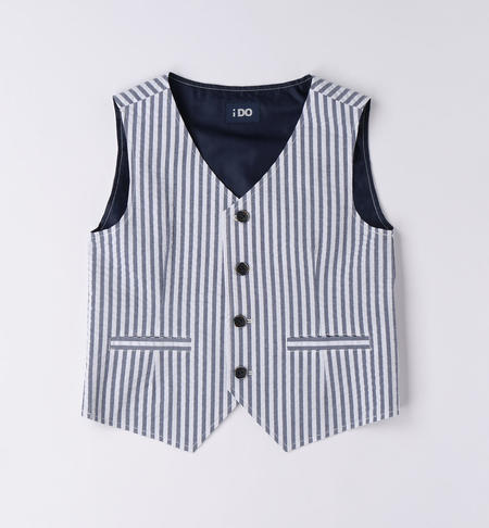Elegante gilet ragazzo in cotone da 8 a 16 anni iDO NAVY-3854