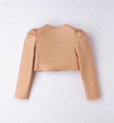 Elegante giubbotto ragazza da 8 a 16 anni iDO BEIGE-0734