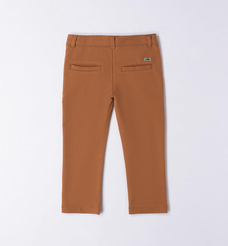 Elegante pantalone in felpa per bambino da 9 mesi a 8 anni iDO DARK BEIGE-0818