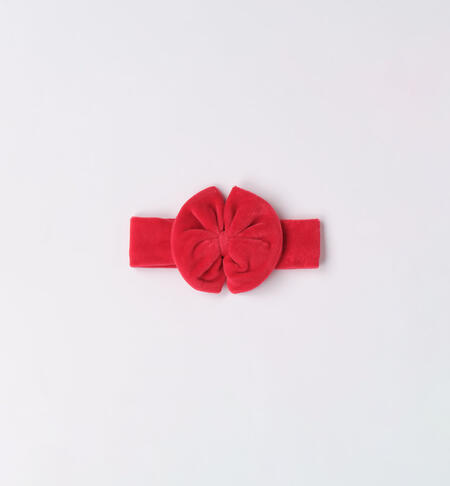 iDO chenille headband for baby girl, one size ROSSO-2253