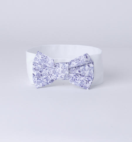 Fascia capelli neonata varie fantasie BIANCO-LAVANDA-6V39