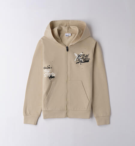 Felpa 100% cotone bambino  BEIGE