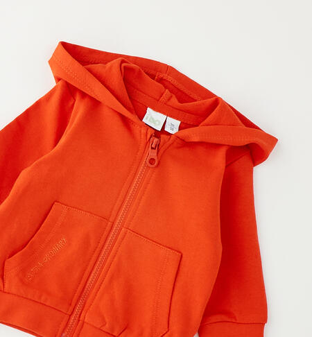 Felpa 100% cotone per neonato ORANGE-2217