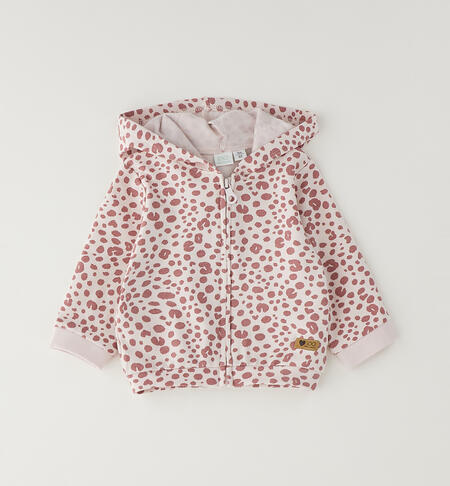 Felpa animalier bimba ROSA