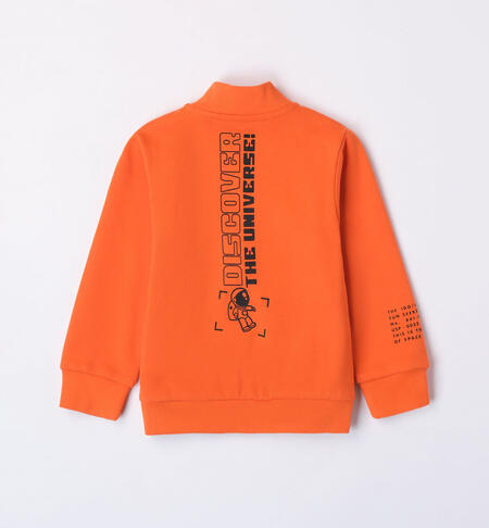 iDO orange sweatshirt for boys aged 9 months to 8 years ARANCIO-1855