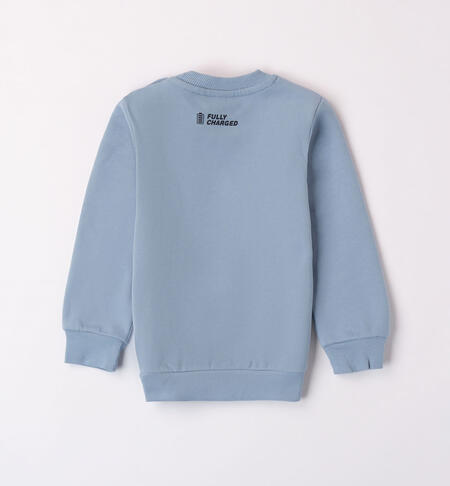 iDO light blue sweatshirt for boys aged 9 months to 8 years AZZURRO-3873