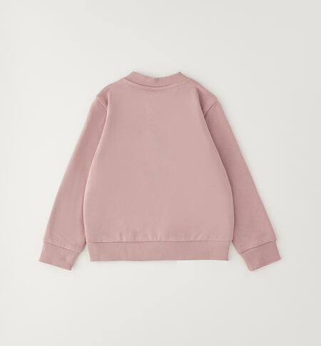 100% cotton girls' sweatshirt MAUVE-2922