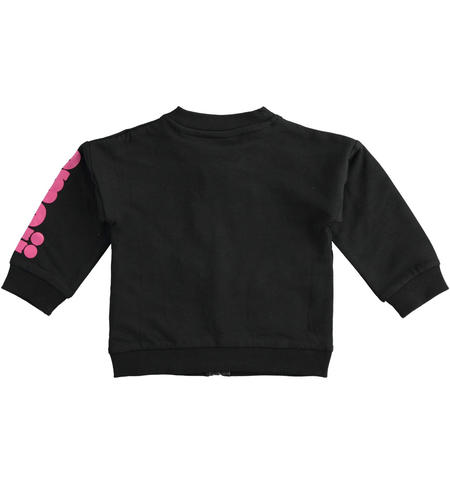 Emoji capsule sweatshirt for girls from 9 months to 8 years iDO NERO-0658