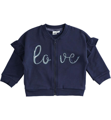 Felpa bambina con ruches - da 12 mesi a 8 anni iDO NAVY-3854