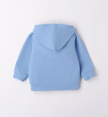 iDO sweatshirt with ruffles for girls from 9 months to 8 years AZZURRO-3624