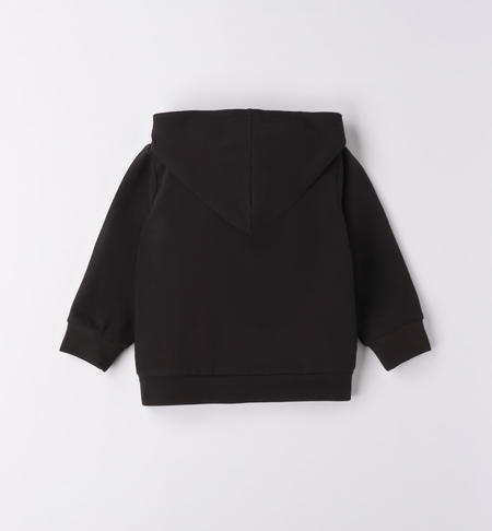 iDO sweatshirt with ruffles for girls from 9 months to 8 years NERO-0658