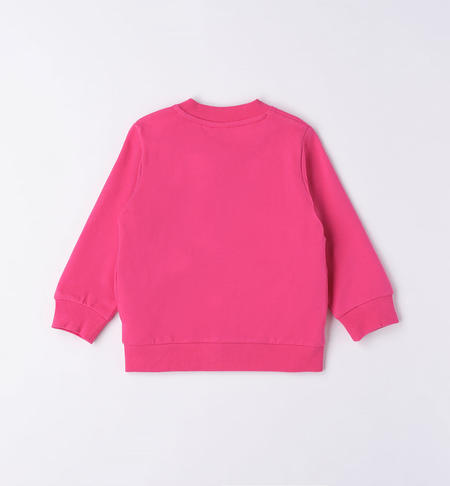 iDO sweatshirt for girls with lettering from 9 months to 8 years FUXIA-2437