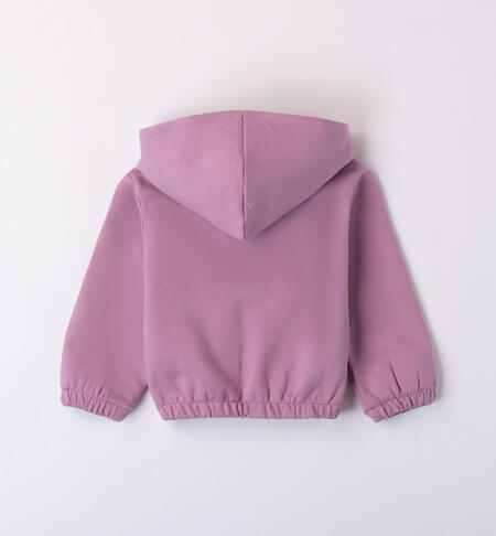 iDO rhinestone star sweatshirt for girls from 9 months to 8 years VERY GRAPE-3113