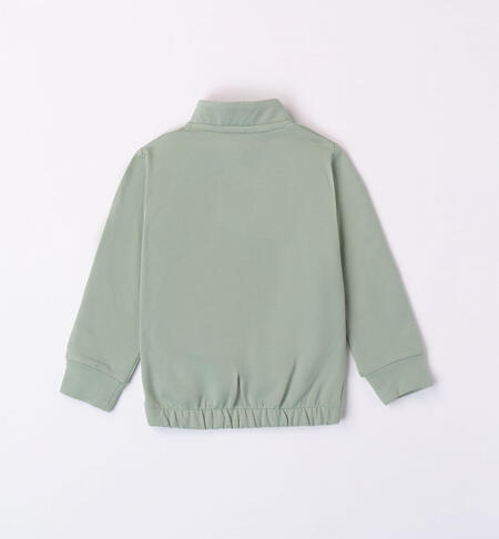 iDO green sweatshirt for girls from 9 months to 8 years VERDE SALVIA-4714