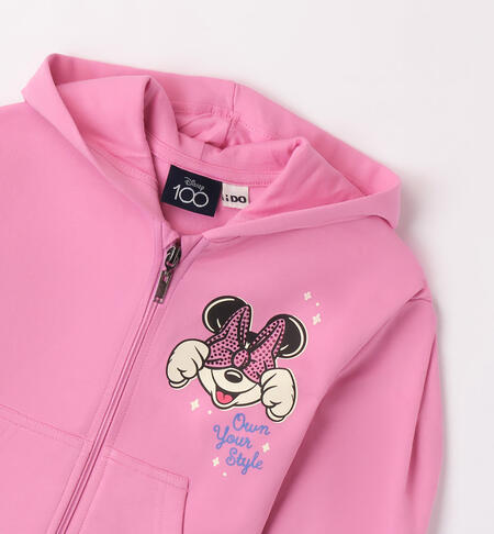 Felpa bambina Minnie con cappuccio da 3 a 8 anni iDO ROSA-2415