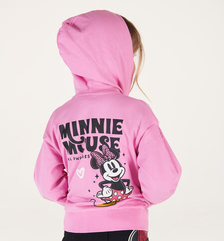iDO Minnie hoodie for girls from 3 to 8 years ROSA-2415