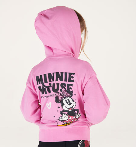 Felpa bambina Minnie con cappuccio da 3 a 8 anni iDO ROSA-2415